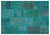 Apex Patchwork Carpet Turquoise 26411 158 x 230 cm