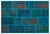 Apex Patchwork Carpet Turquoise 26543 120 x 180 cm