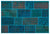 Apex Patchwork Carpet Turquoise 26543 120 x 180 cm