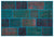 Apex Patchwork Carpet Turquoise 26628 120 x 180 cm