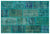 Apex Patchwork Carpet Turquoise 26650 120 x 180 cm
