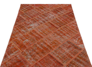 Apex Patchwork Carpet Orange 22177 120 x 180 cm