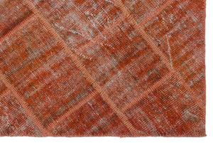 Apex Patchwork Carpet Orange 22177 120 x 180 cm
