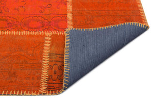 Apex Patchwork Carpet Orange 22276 160 x 230 cm