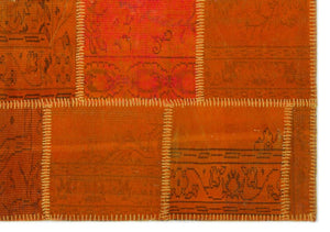 Apex Patchwork Carpet Orange 22276 160 x 230 cm