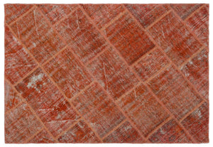 Apex Patchwork Carpet Orange 22350 120 x 180 cm