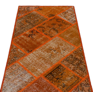Apex Patchwork Carpet Orange 26051 80 x 150 cm