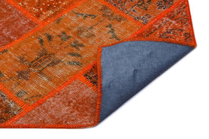 Apex Patchwork Halı Turuncu 26107 80 x 150 cm