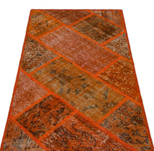 Apex Patchwork Halı Turuncu 26107 80 x 150 cm
