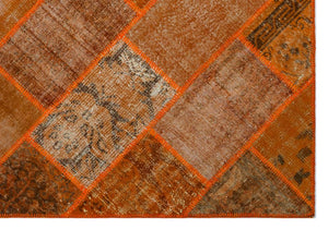 Apex Patchwork Carpet Orange 26482 160 x 230 cm