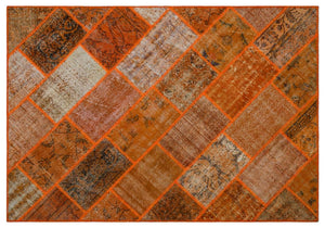 Apex Patchwork Halı Turuncu 26482 160 x 230 cm