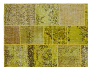 Apex Patchwork Carpet Green 20516 274 x 366 cm