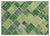 Apex patchwork carpet green 2059 160 x 230 cm
