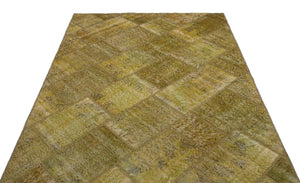 Apex Patchwork Carpet Green 20978 160 x 230 cm