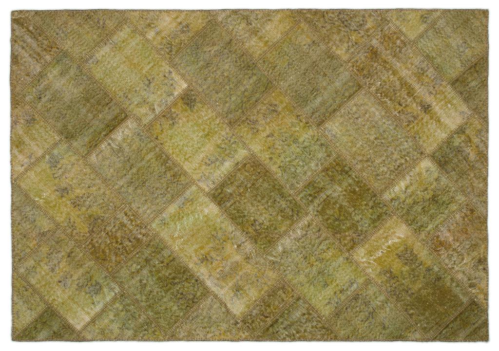 Apex Patchwork Carpet Green 20978 160 x 230 cm