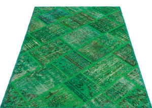Apex Patchwork Halı Yeşil 22147 120 x 180 cm
