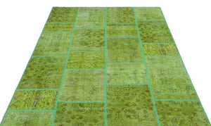 Apex Patchwork Halı Yeşil 24945 160 x 230 cm