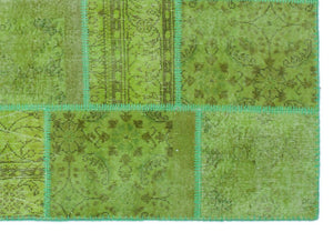 Apex Patchwork Halı Yeşil 24945 160 x 230 cm