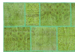 Apex Patchwork Halı Yeşil 24945 160 x 230 cm