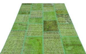 Apex Patchwork Halı Yeşil 24948 160 x 230 cm