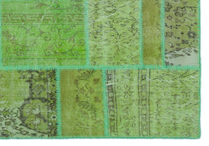 Apex Patchwork Halı Yeşil 24948 160 x 230 cm