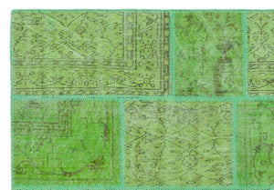 Apex Patchwork Halı Yeşil 24948 160 x 230 cm