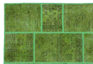 Apex Patchwork Halı Yeşil 24949 160 x 230 cm