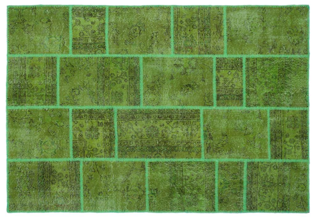 Apex Patchwork Halı Yeşil 24949 160 x 230 cm