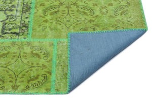 Apex Patchwork Carpet Green 24976 160 x 230 cm