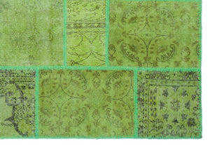 Apex Patchwork Halı Yeşil 24976 160 x 230 cm