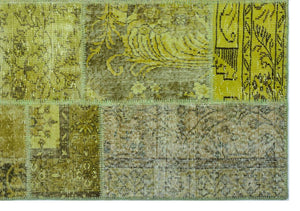 Apex Patchwork Halı Yeşil 26295 160 x 230 cm