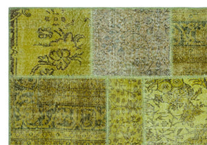 Apex Patchwork Halı Yeşil 26295 160 x 230 cm