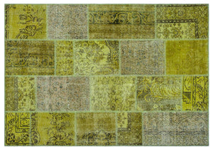 Apex Patchwork Carpet Green 26295 160 x 230 cm