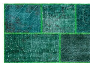 Apex Patchwork Halı Yeşil 26465 160 x 230 cm