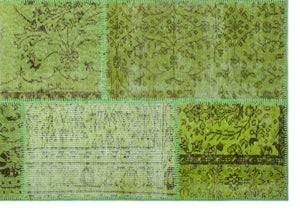 Apex Patchwork Halı Yeşil 26477 160 x 230 cm