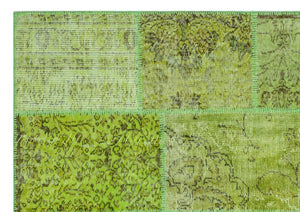 Apex Patchwork Halı Yeşil 26477 160 x 230 cm