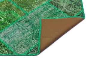 Apex Patchwork Halı Yeşil 26637 120 x 180 cm