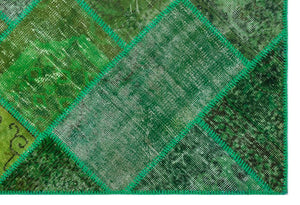Apex Patchwork Halı Yeşil 26637 120 x 180 cm
