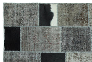 Apex Patchwork Unique Gray 24841 190 x 285 cm