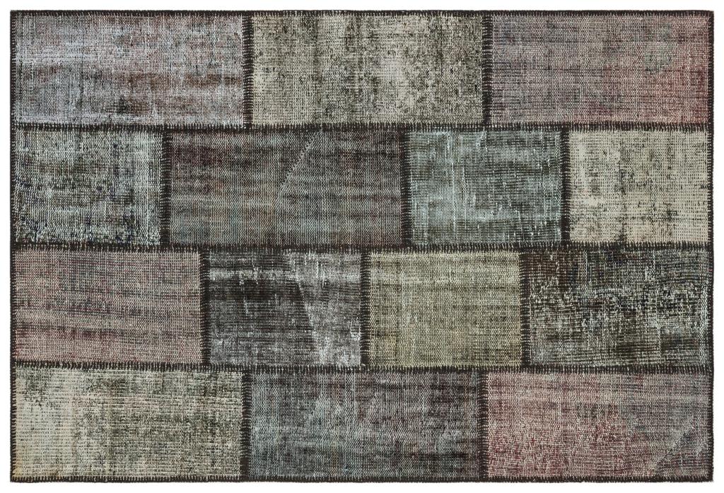 Apex Patchwork Unique Gray 35567 120 x 179 cm