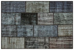 Apex Patchwork Unique Gray 35575 122 x 180 cm