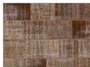 Apex patchwork unique brown 29501 277 x 366 cm