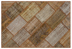 Apex Patchwork Unique Kahve 31149 120 x 180 cm