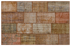 Apex patchwork unique brown 31186 120 x 180 cm