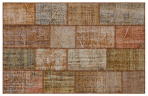 Apex patchwork unique brown 31186 120 x 180 cm