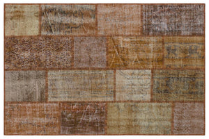 Apex patchwork unique brown 31217 120 x 180 cm