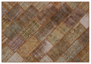 Apex patchwork unique brown 31292 160 x 230 cm