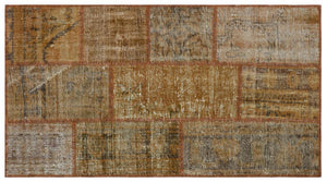 Apex patchwork unique brown 31348 80 x 150 cm