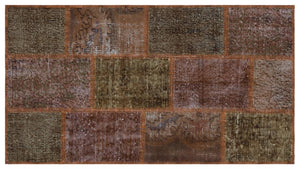 Apex Patchwork Unique Kahve 31418 80 x 150 cm