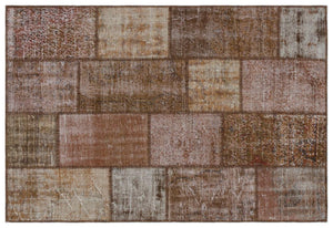 Apex Patchwork Unique Brown 33122 122 x 179 cm